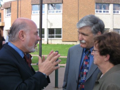 Jonathan Granoff with Sen. and Mrs. Romeo Dallaire