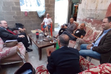 Meeting with local business people in Ramallah