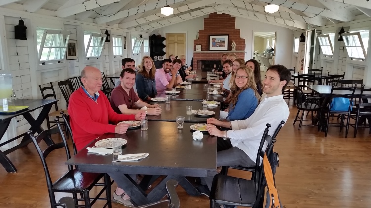 ISYP members dinner at the "Lobster Factory", Thinkers Lodge, July 2015